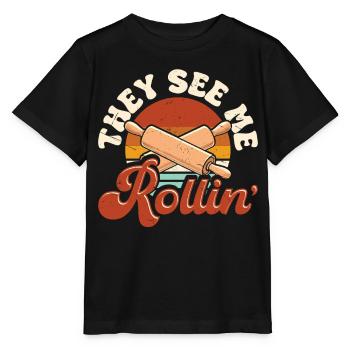 Cuire - T-shirt bio MINI CREATOR Stanley/Stella Enfant - noir - Devant - Mikhail (115cm)