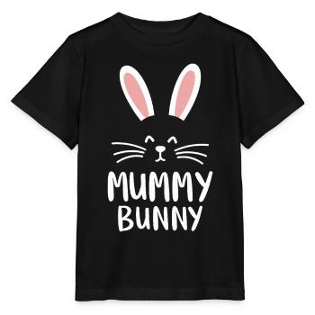 Mummy Bunny Osterdesign für Hasenfans - Stanley/Stella Kinder T-Shirt MINI CREATOR  - Schwarz - Vorne - Mikhail (115cm)