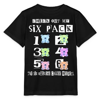 Teddy Kuschel Six Pack - Stanley/Stella Kinder T-Shirt MINI CREATOR  - Schwarz - Vorne - Mikhail (115cm)