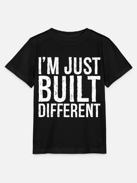 I'm just built different - Stanley/Stella Kinder T-Shirt MINI CREATOR - Schwarz
