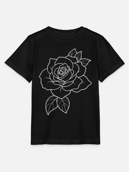 Rosen - Blumen - Blüten - Spruch - Stanley/Stella Kinder T-Shirt MINI CREATOR - Schwarz