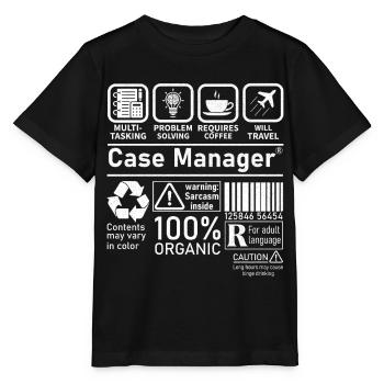 Case Manager multi tasking problem solving - Stanley/Stella MINI CREATOR Kids’ T-Shirt - black - Front - Mikhail (115cm)