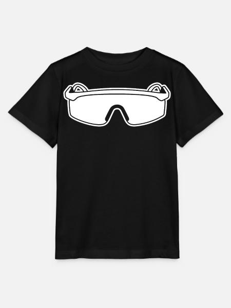 80er Sonnenbrille - Stanley/Stella Kinder T-Shirt MINI CREATOR  - Schwarz