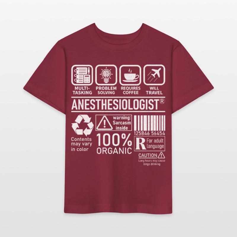 Anesthesiologist multi tasking problem solving Stanley/Stella Kinder T-Shirt MINI CREATOR 