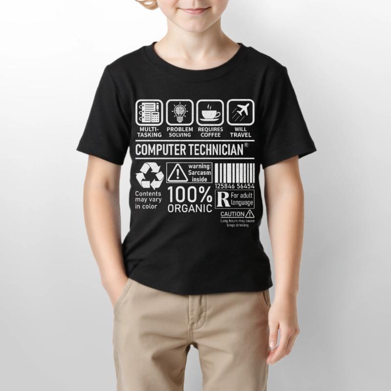 Computer Technician multi tasking problem solving Stanley/Stella MINI CREATOR Kids’ T-Shirt