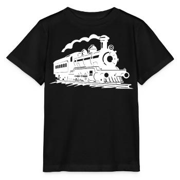 Chemin de fer - T-shirt bio MINI CREATOR Stanley/Stella Enfant - noir - Devant - Mikhail (115cm)