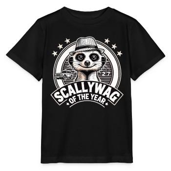 Scallywag de l’année Suricate Cadeau drôle - T-shirt bio MINI CREATOR Stanley/Stella Enfant - noir - Devant - Mikhail (115cm)