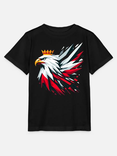 Poland Polska Eagle Flag Flag Geometry Gift - Stanley/Stella MINI CREATOR Kids’ T-Shirt - black