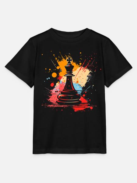 Schachfiguren Graffiti - Stanley/Stella Kinder T-Shirt MINI CREATOR - Schwarz