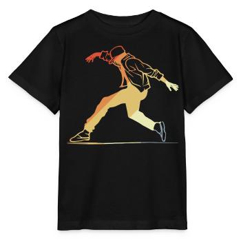Retro Breakdancing - Stanley/Stella Kinder T-Shirt MINI CREATOR  - Schwarz - Vorne - Mikhail (115cm)