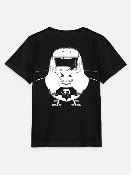 Eisenbahn Skizze - Stanley/Stella Kinder T-Shirt MINI CREATOR - Schwarz