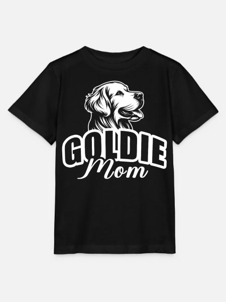 "Goldie Mom" mit Hundekopf - Stanley/Stella Kinder T-Shirt MINI CREATOR - Schwarz