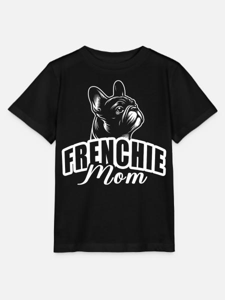 "Frenchie Mom" mit Hundekopf - Stanley/Stella Kinder T-Shirt MINI CREATOR  - Schwarz