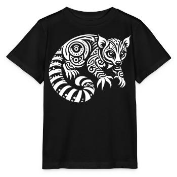 Kinkajou tribal - T-shirt bio MINI CREATOR Stanley/Stella Enfant - noir - Devant - Mikhail (115cm)