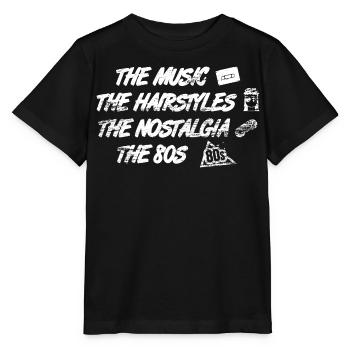 Musique Coiffures Nostalgie des années 80 - T-shirt bio MINI CREATOR Stanley/Stella Enfant - noir - Devant - Mikhail (115cm)