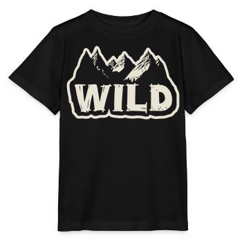 In die Wildnis [Weiß] - Stanley/Stella Kinder T-Shirt MINI CREATOR  - Schwarz - Vorne - Mikhail (115cm)