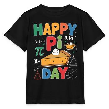 Happy Pi Day - Stanley/Stella Kinder T-Shirt MINI CREATOR  - Schwarz - Vorne - Mikhail (115cm)