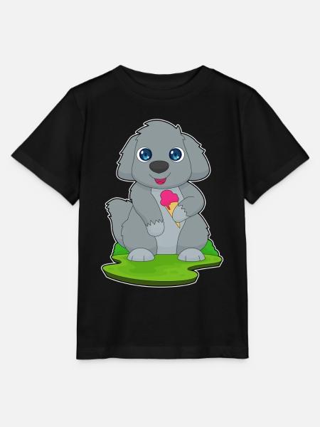 Hund Waffeleis - Stanley/Stella Kinder T-Shirt MINI CREATOR  - Schwarz