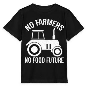 no farmers no food future agriculture farmer - Stanley/Stella Kinder T-Shirt MINI CREATOR  - Schwarz - Vorne - Mikhail (115cm)