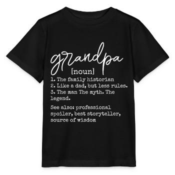 Papi - T-shirt bio MINI CREATOR Stanley/Stella Enfant - noir - Devant - Mikhail (115cm)