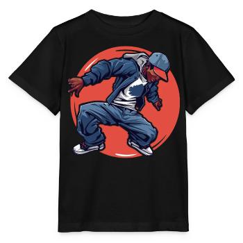 Breakdancing - Stanley/Stella Kinder T-Shirt MINI CREATOR  - Schwarz - Vorne - Mikhail (115cm)