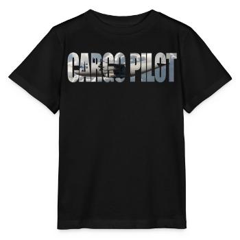 Cargo pilot C-27 - Stanley/Stella Kinder T-Shirt MINI CREATOR  - Schwarz - Vorne - Mikhail (115cm)