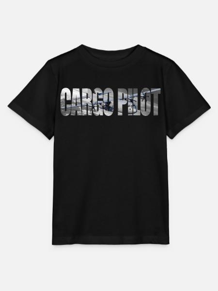 Cargo pilot C-130 - Stanley/Stella Kinder T-Shirt MINI CREATOR  - Schwarz