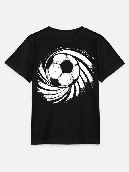 Fußball Zeichnung - Stanley/Stella Kinder T-Shirt MINI CREATOR  - Schwarz