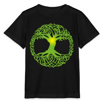 Abre celte - T-shirt bio MINI CREATOR Stanley/Stella Enfant - noir - Devant - Mikhail (115cm)
