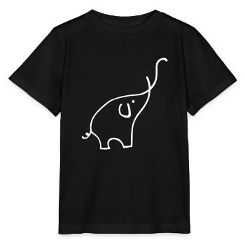 Elephant - Stanley/Stella MINI CREATOR Kids’ T-Shirt - black - Front - Mikhail (115cm)