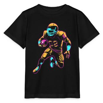Football Player - Stanley/Stella MINI CREATOR Kids’ T-Shirt - black - Front - Mikhail (115cm)