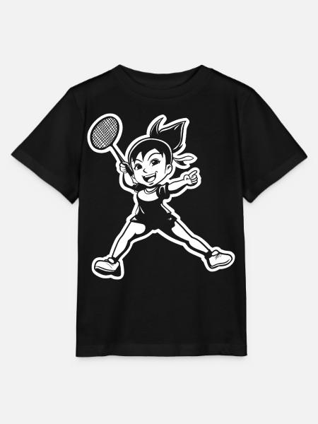 Badmintonspielerin - Stanley/Stella Kinder T-Shirt MINI CREATOR - Schwarz