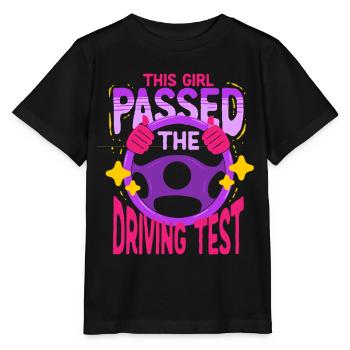 Instructeur de conduite Instructeur d’école de conduite Examen de conduite réussi - T-shirt bio MINI CREATOR Stanley/Stella Enfant - noir - Devant - Mikhail (115cm)