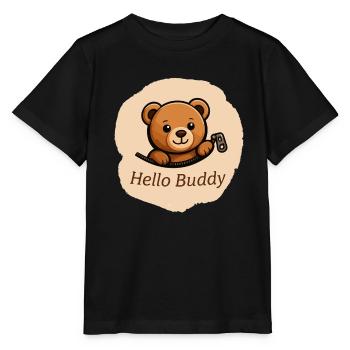 Teddy Buddy - T-shirt bio MINI CREATOR Stanley/Stella Enfant - noir - Devant - Mikhail (115cm)