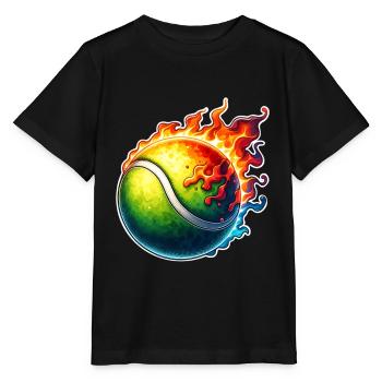Tennisball - Stanley/Stella Kinder T-Shirt MINI CREATOR  - Schwarz - Vorne - Mikhail (115cm)