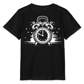 Alarm Clock Drawing - Stanley/Stella MINI CREATOR Kids’ T-Shirt - black - Front - Mikhail (115cm)