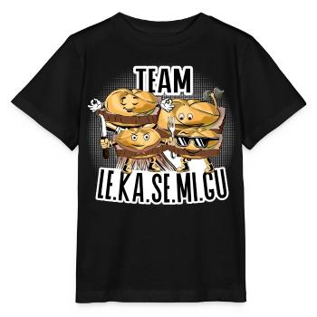 Team Le.Ka.Se.Mi.Gu – Brotzeit Crew. - Stanley/Stella Kinder T-Shirt MINI CREATOR  - Schwarz - Vorne - Mikhail (115cm)