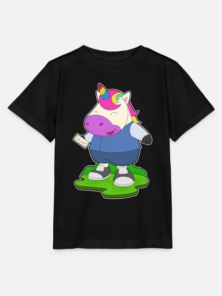 Einhorn Brief - Stanley/Stella Kinder T-Shirt MINI CREATOR - Schwarz