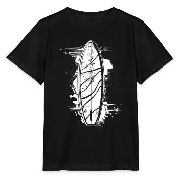 Surfbrett Streetart - Stanley/Stella Kinder T-Shirt MINI CREATOR  - Schwarz - Vorne - Mikhail (115cm)