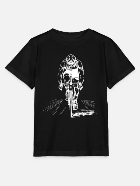 Radfahrer Skizze - Stanley/Stella Kinder T-Shirt MINI CREATOR - Schwarz