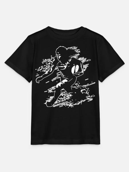 Rugbyspielerin - Stanley/Stella Kinder T-Shirt MINI CREATOR  - Schwarz