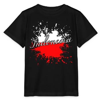 Indonesien Splash Script - Stanley/Stella Kinder T-Shirt MINI CREATOR  - Schwarz - Vorne - Mikhail (115cm)