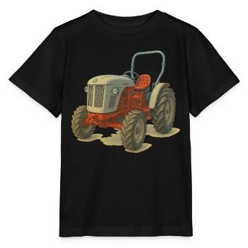 Holland Tracteur - T-shirt bio MINI CREATOR Stanley/Stella Enfant - noir - Devant - Mikhail (115cm)