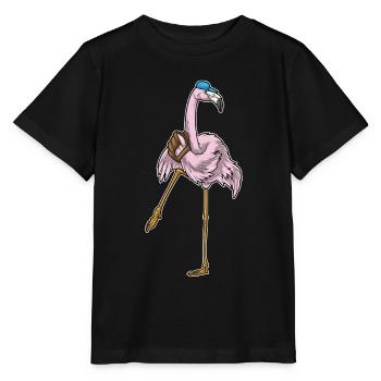 Flamingo Baseball Gant de baseball - T-shirt bio MINI CREATOR Stanley/Stella Enfant - noir - Devant - Mikhail (115cm)