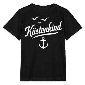 Küstenkind - Stanley/Stella Kinder T-Shirt MINI CREATOR  - Schwarz - Vorne - Mikhail (115cm)