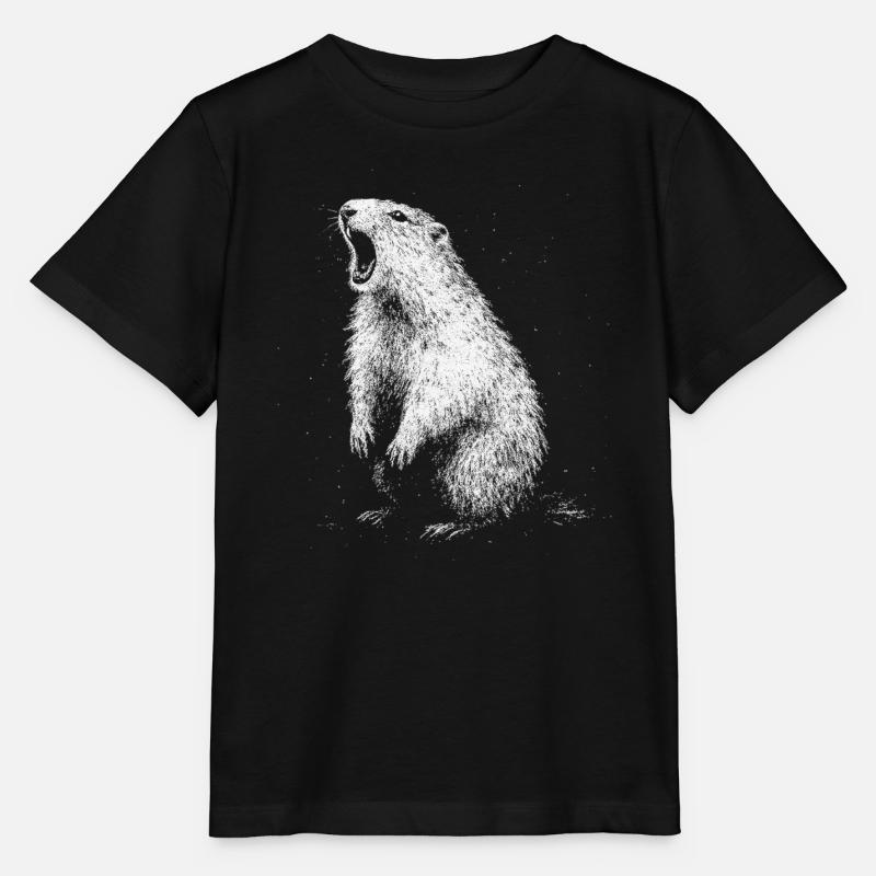 Murmeltier - Stanley/Stella Kinder T-Shirt MINI CREATOR  - Schwarz