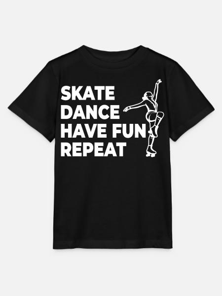 Skate Dance Have Fun Repeat - Stanley/Stella Kinder T-Shirt MINI CREATOR - Schwarz