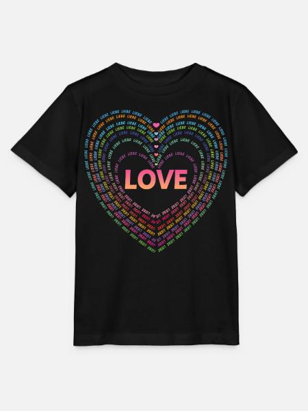 Amour. - T-shirt bio MINI CREATOR Stanley/Stella Enfant - noir