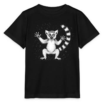 Lemur - Stanley/Stella Kinder T-Shirt MINI CREATOR  - Schwarz - Vorne - Mikhail (115cm)