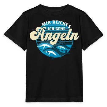 Angler Chaos Motiv Design Fischer angeln Geschenk - Stanley/Stella Kinder T-Shirt MINI CREATOR  - Schwarz - Vorne - Mikhail (115cm)